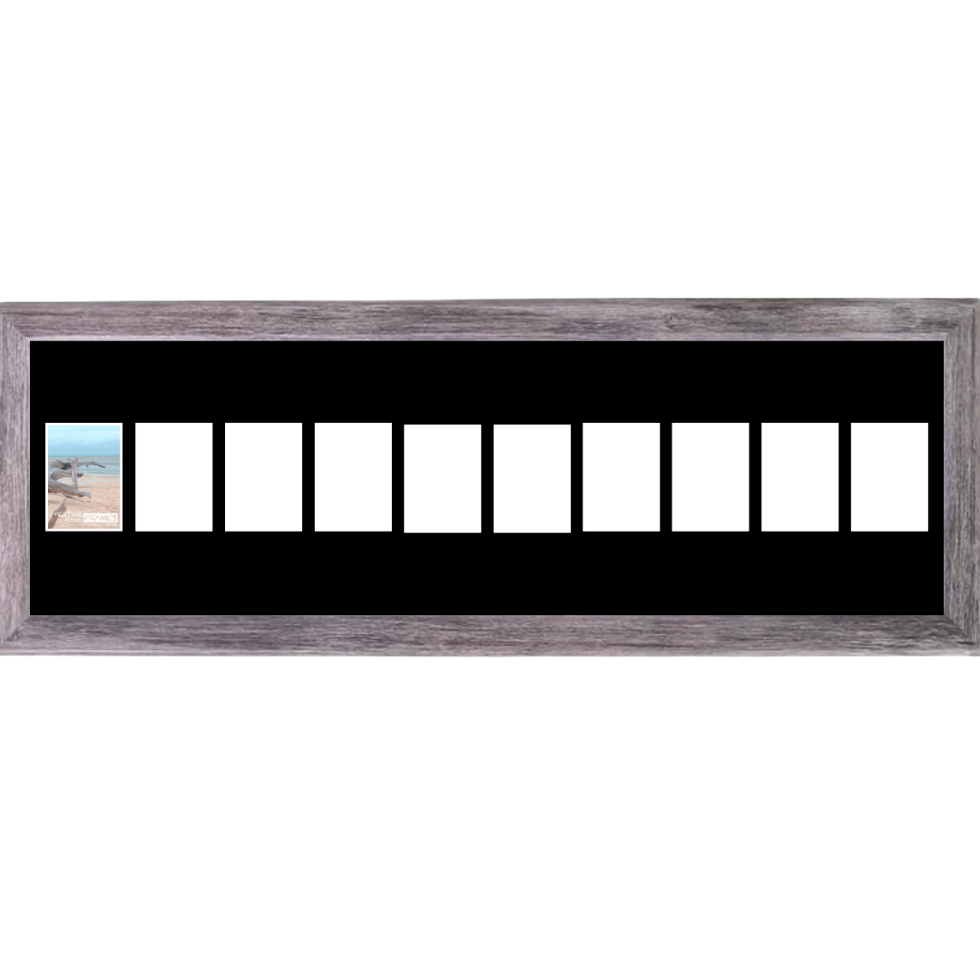4x6 -inch Multi 1-14 Opening Hamptons Driftwood Picture Frame Collage