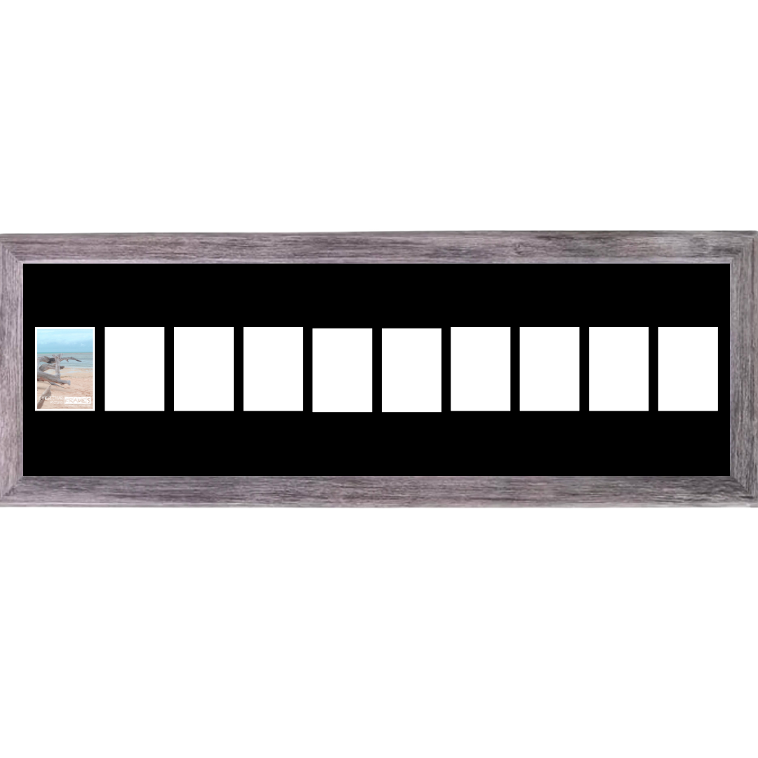 4x6-inch Multi Opening Driftwood Picture Frame