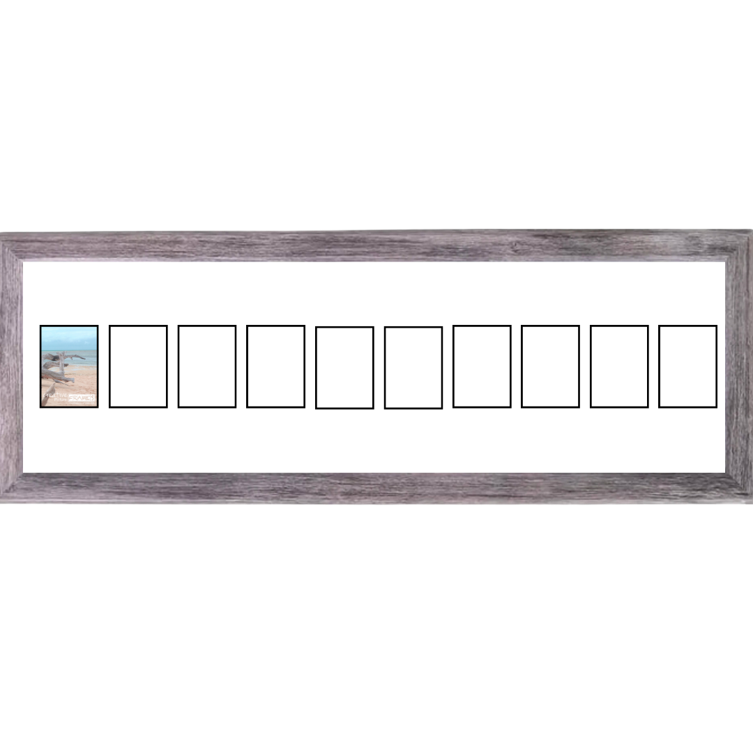 4x6 -inch Multi 1-14 Opening Hamptons Driftwood Picture Frame Collage
