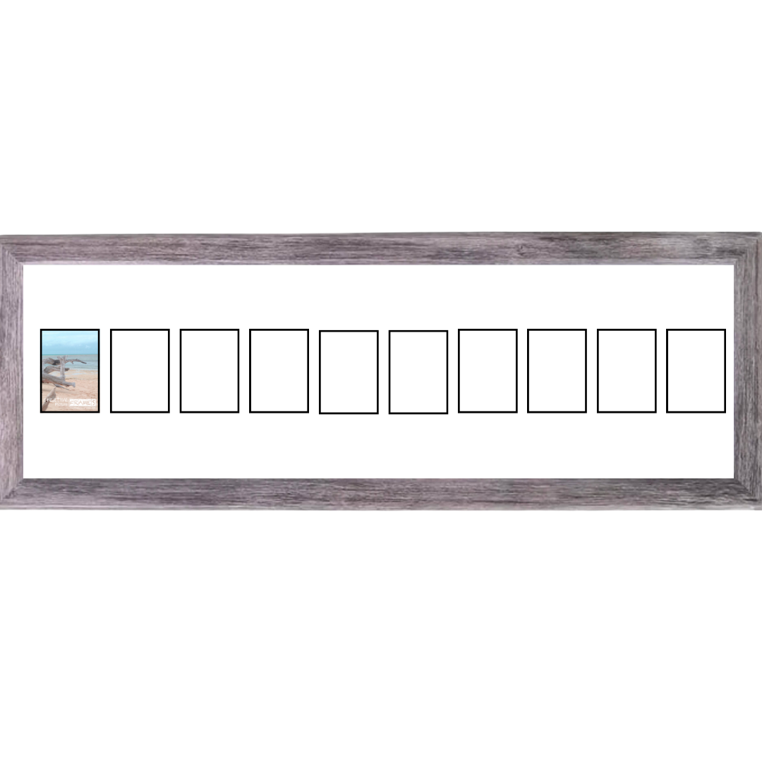 4x6-inch Multi Opening Driftwood Picture Frame