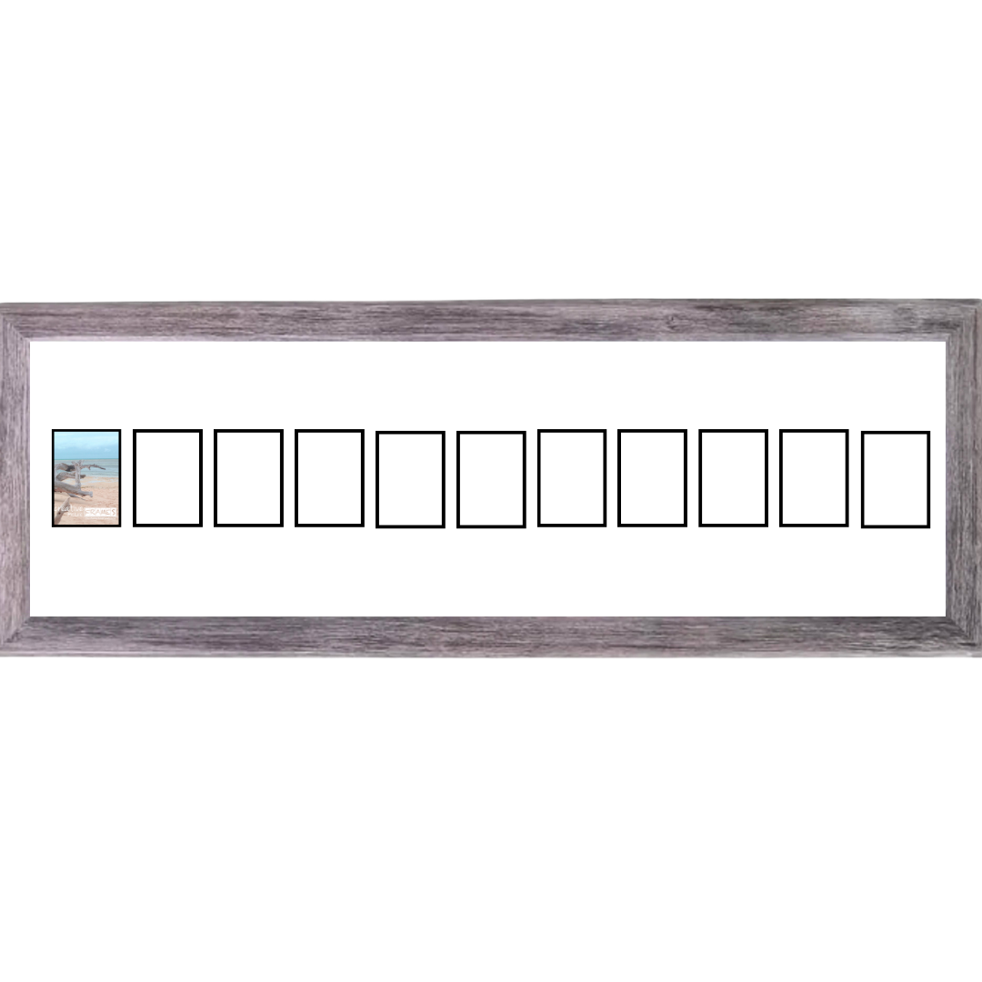4x6 -inch Multi 1-14 Opening Hamptons Driftwood Picture Frame Collage