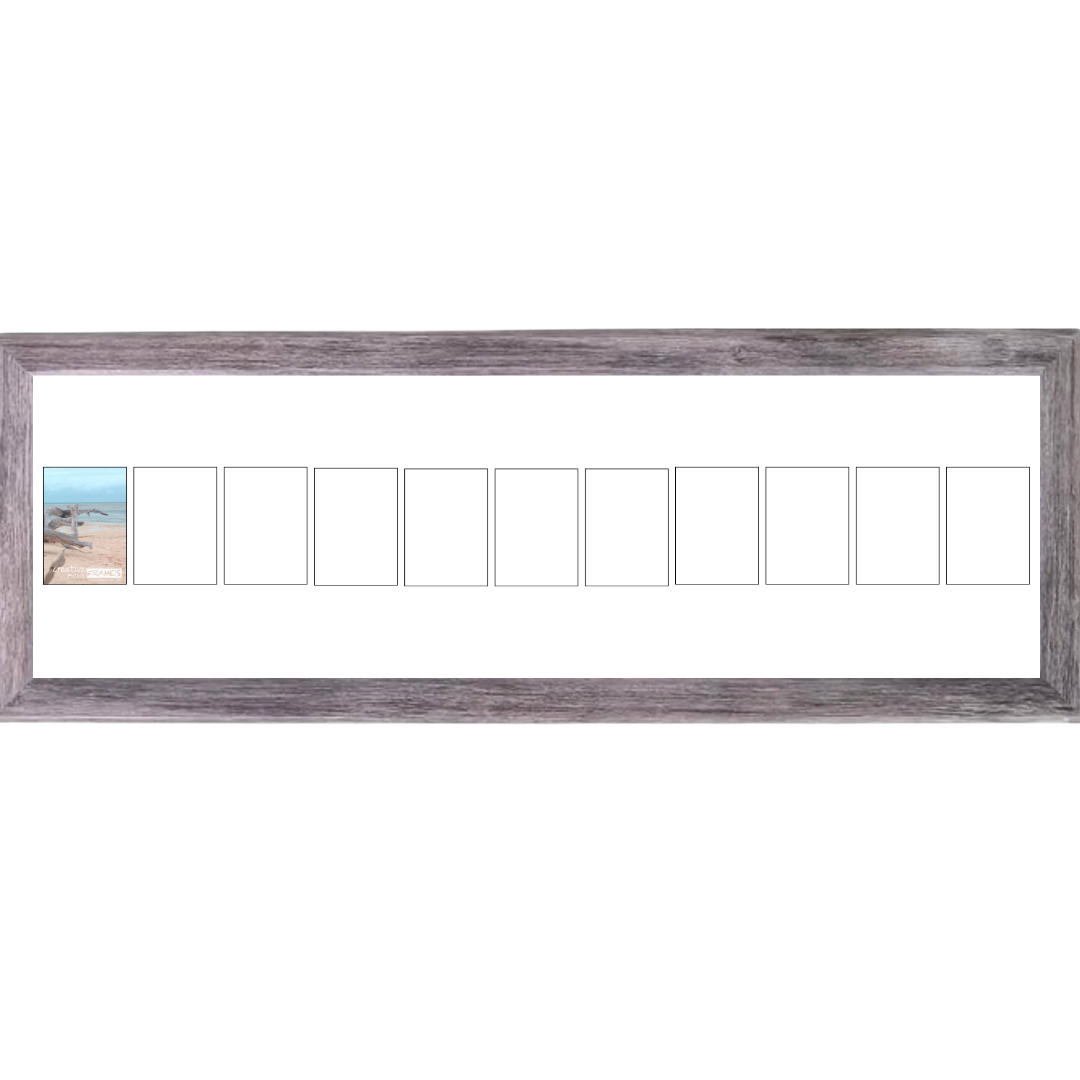 4x6 -inch Multi 1-14 Opening Hamptons Driftwood Picture Frame Collage