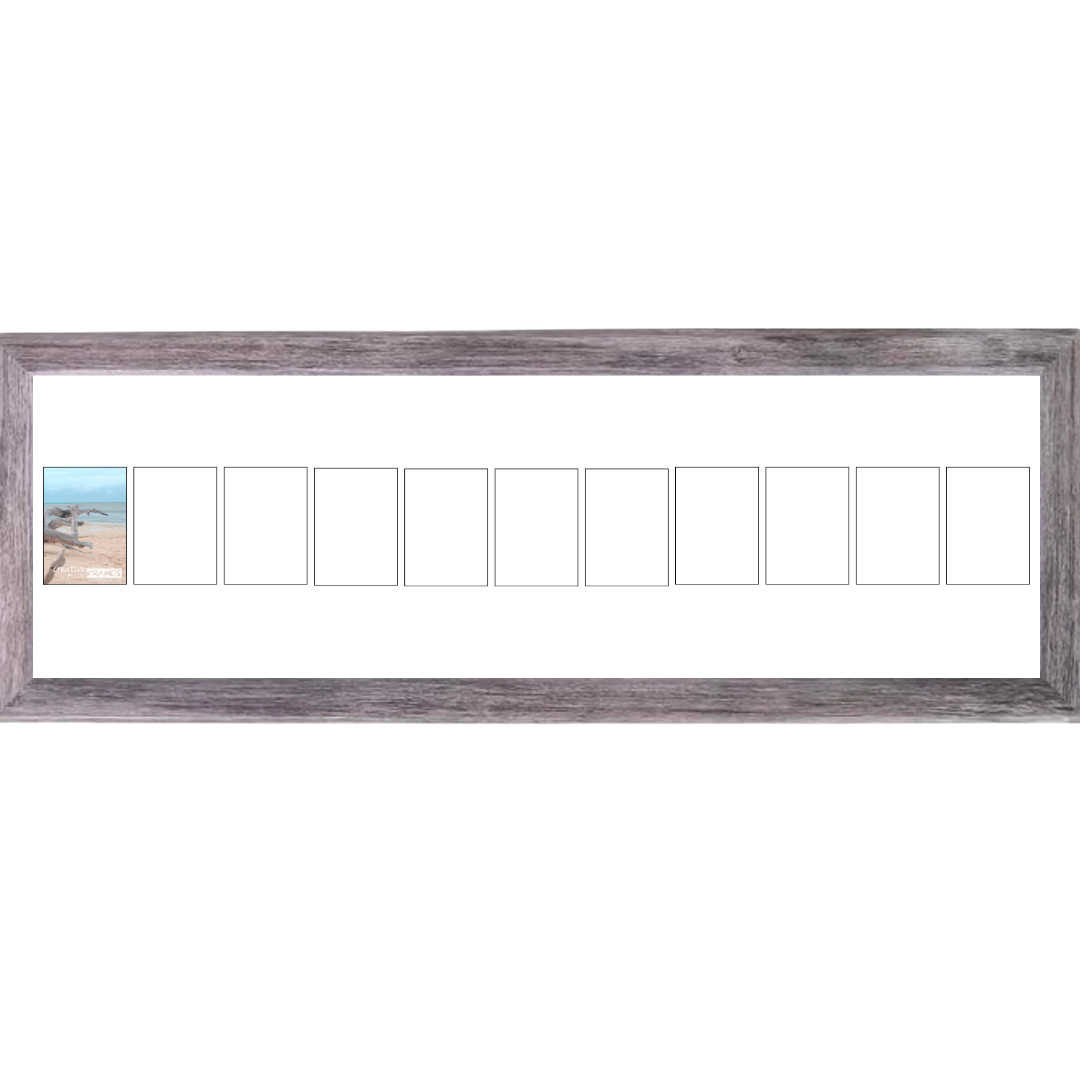 4x6-inch Multi Opening Driftwood Picture Frame