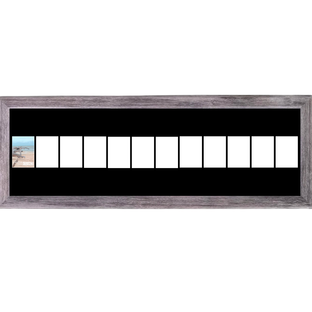 4x6 -inch Multi 1-14 Opening Hamptons Driftwood Picture Frame Collage