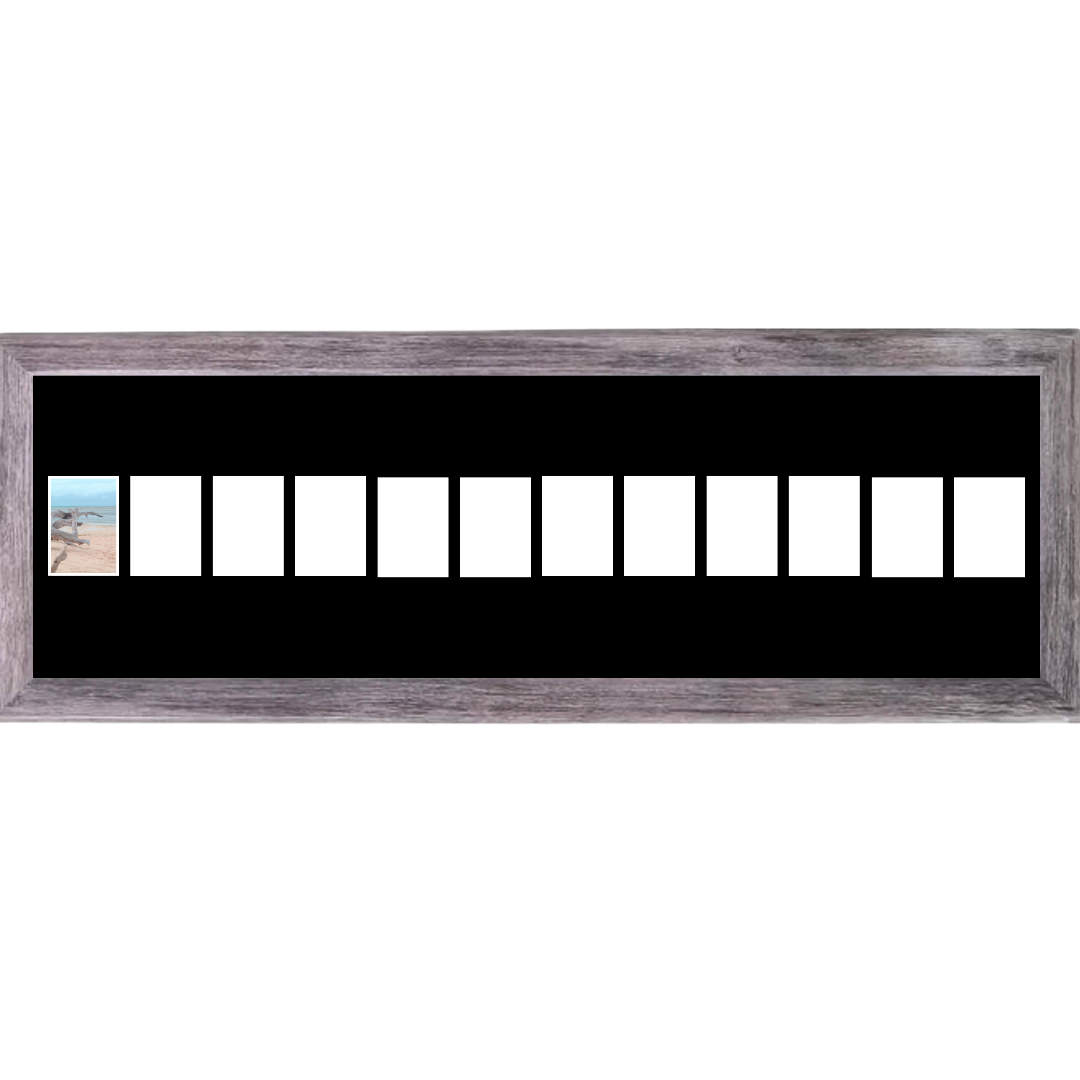 4x6 -inch Multi 1-14 Opening Hamptons Driftwood Picture Frame Collage