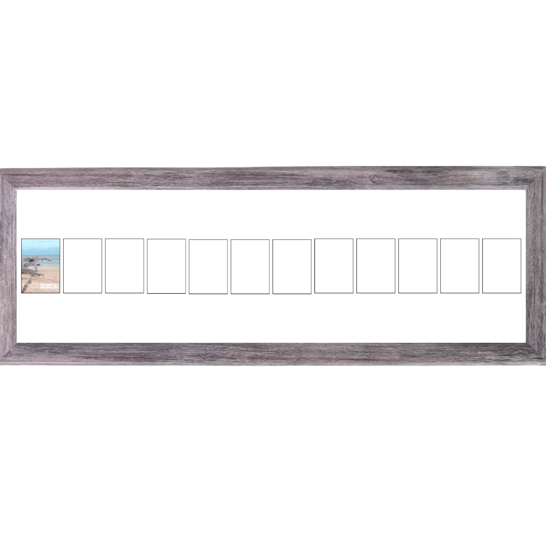 4x6-inch Multi Opening Driftwood Picture Frame