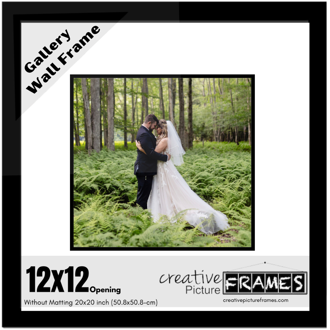 Gallery Wall Picture Frame 20x20 with Mat Opening Option