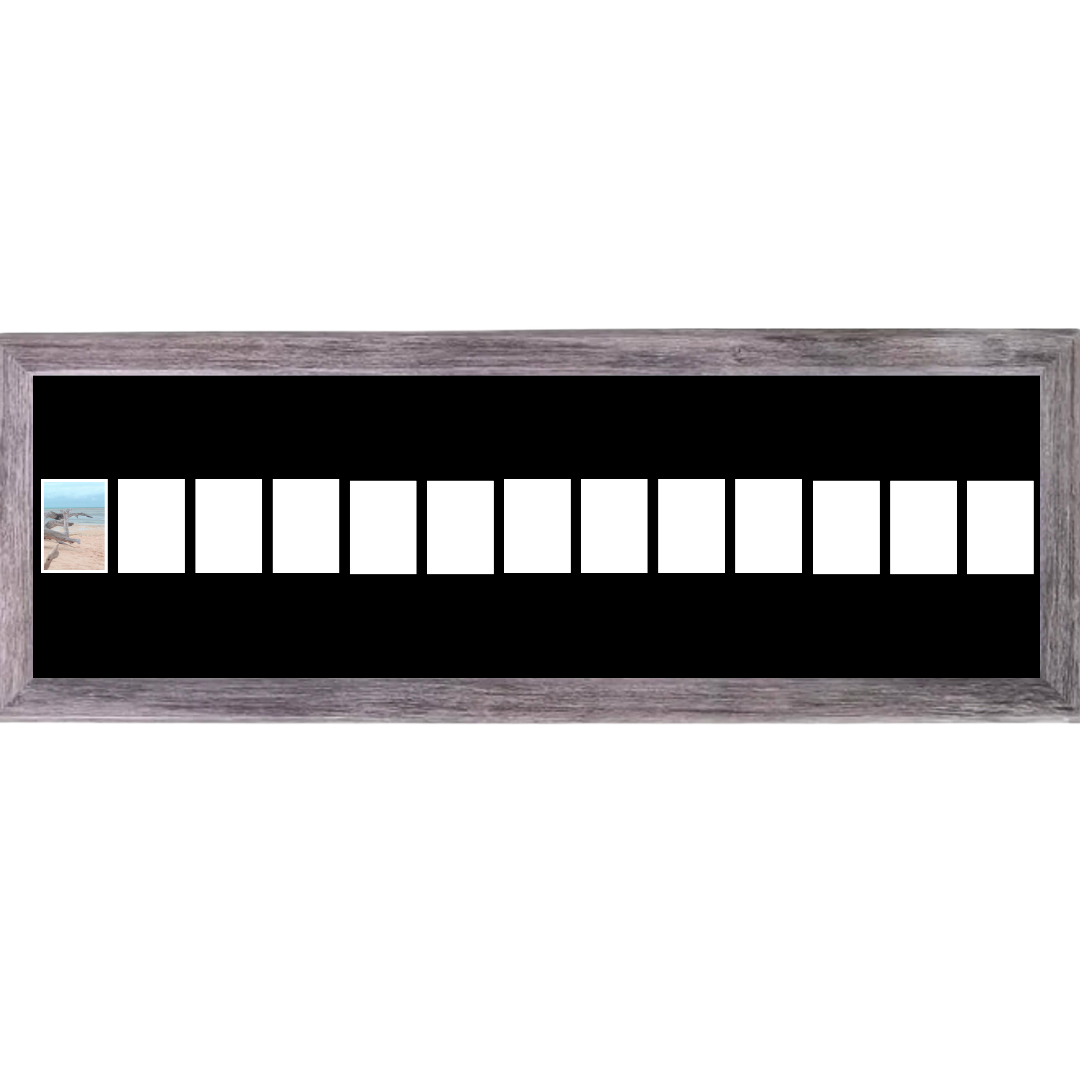 4x6 -inch Multi 1-14 Opening Hamptons Driftwood Picture Frame Collage