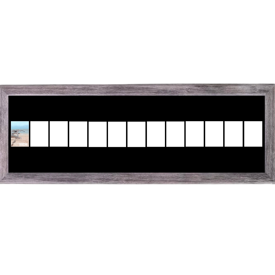 4x6 -inch Multi 1-14 Opening Hamptons Driftwood Picture Frame Collage