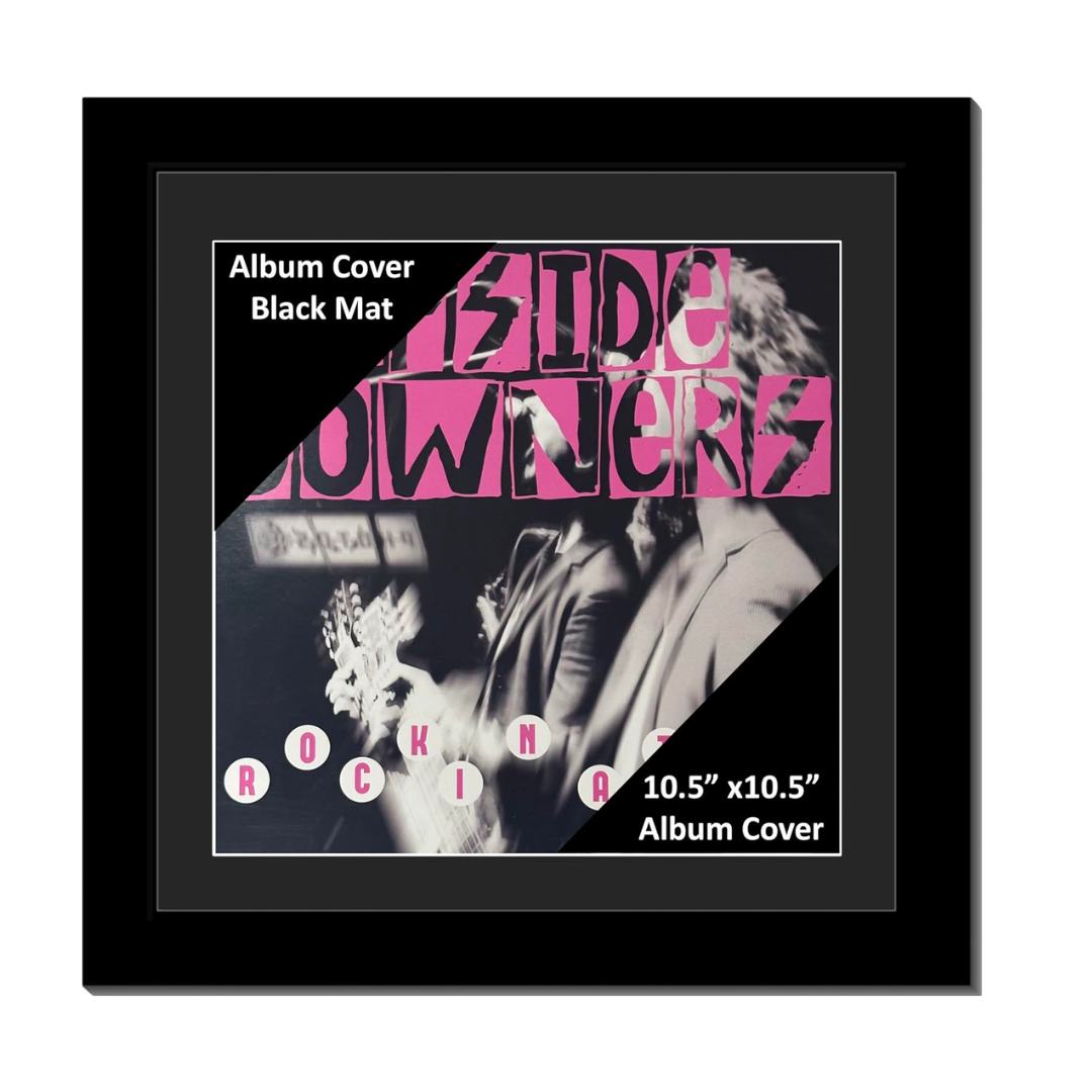 10" Record Frame in our Manhattan Black Molding