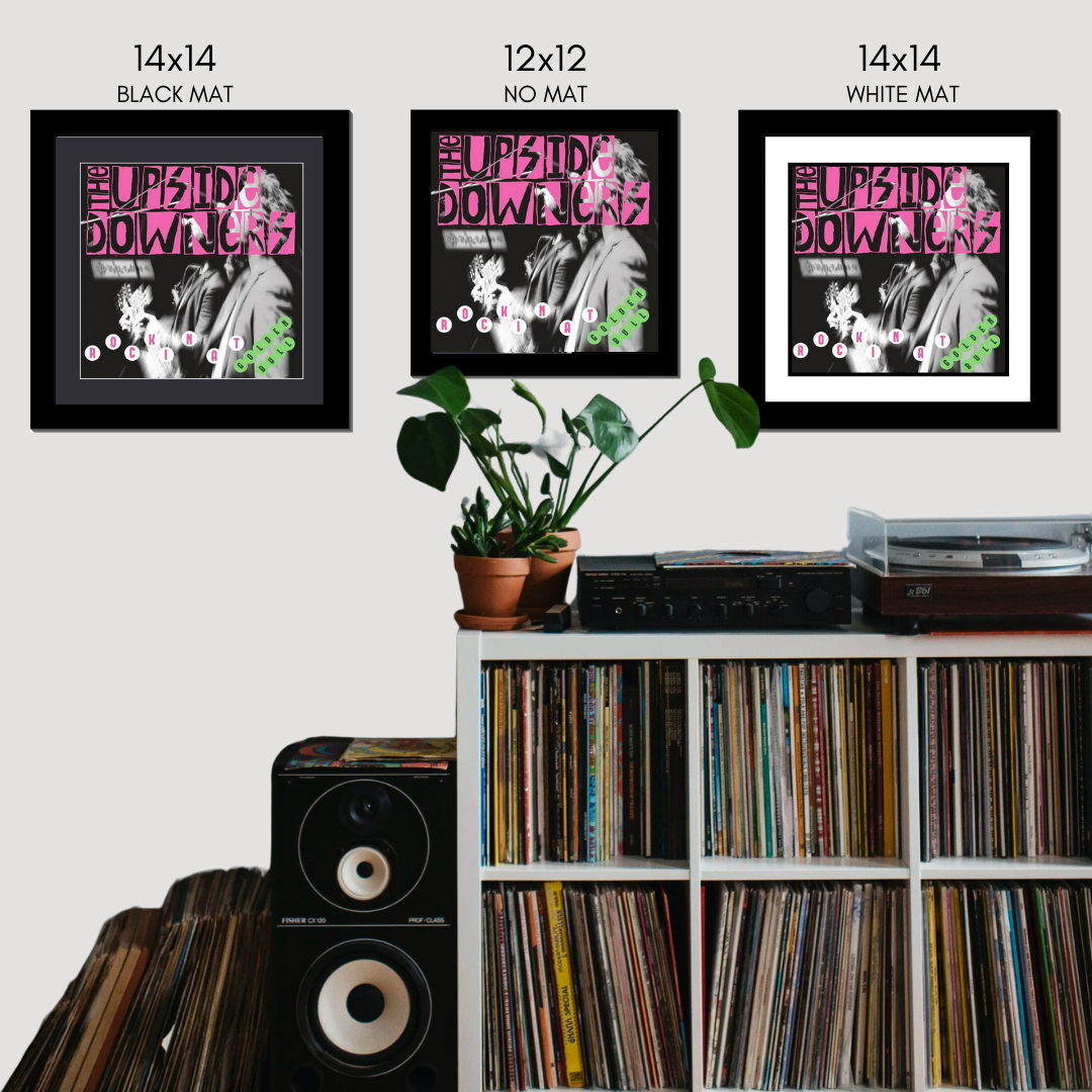 10" Record Frame in our Manhattan Black Molding