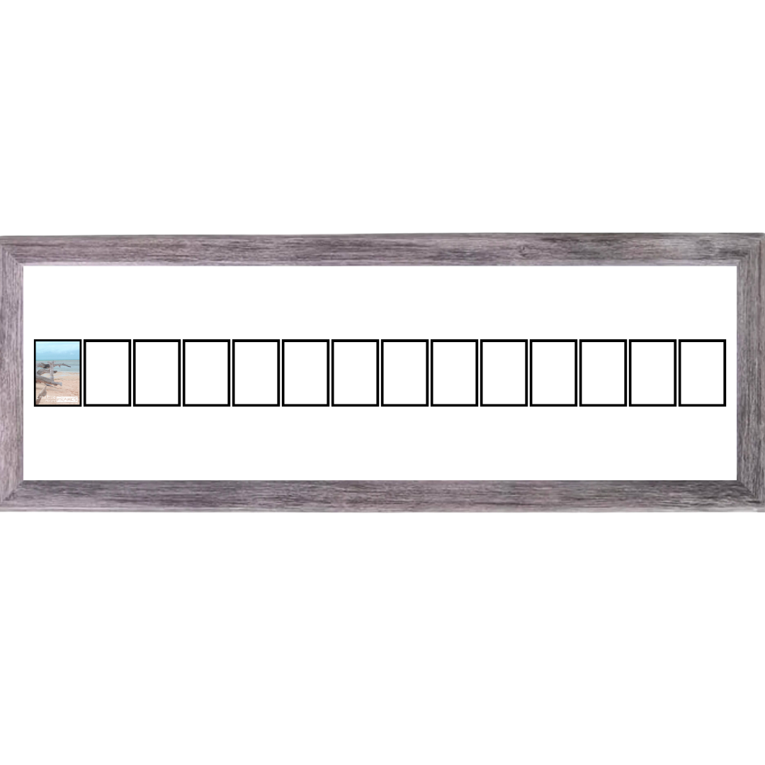 4x6 -inch Multi 1-14 Opening Hamptons Driftwood Picture Frame Collage