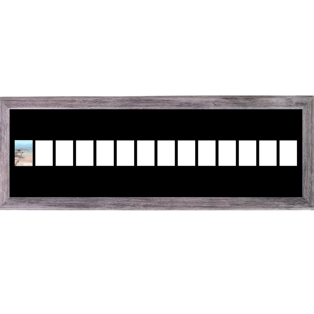 4x6 -inch Multi 1-14 Opening Hamptons Driftwood Picture Frame Collage