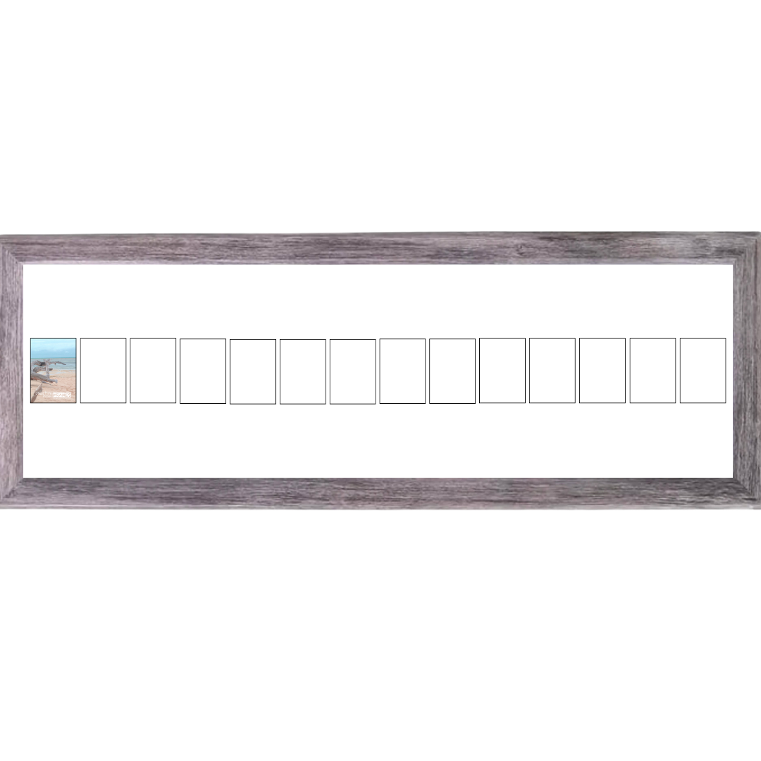 4x6 -inch Multi 1-14 Opening Hamptons Driftwood Picture Frame Collage