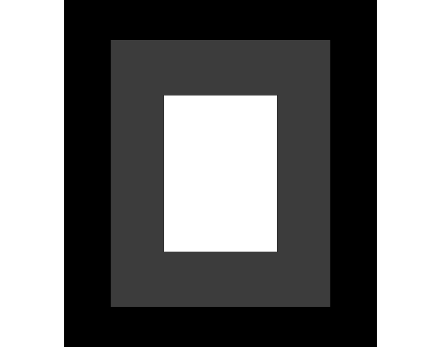 4x6-inch Multi 1-14 Opening Black Picture Frame