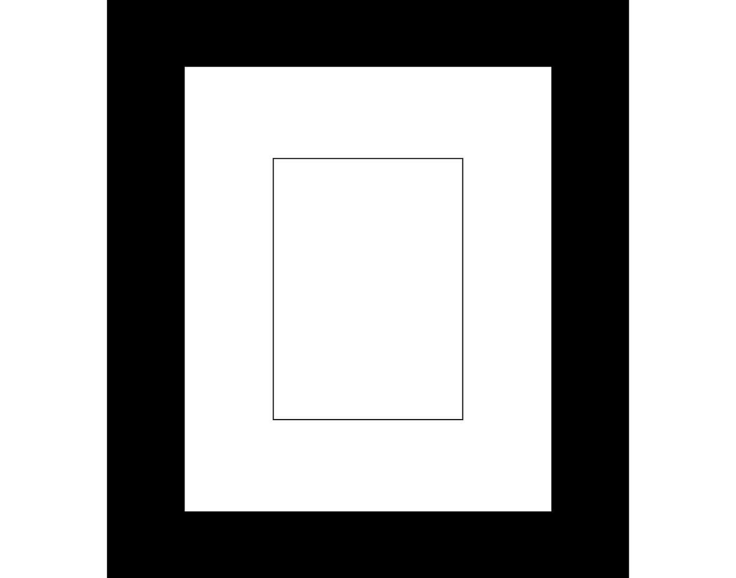 4x6-inch Multi 1-14 Opening Black Picture Frame