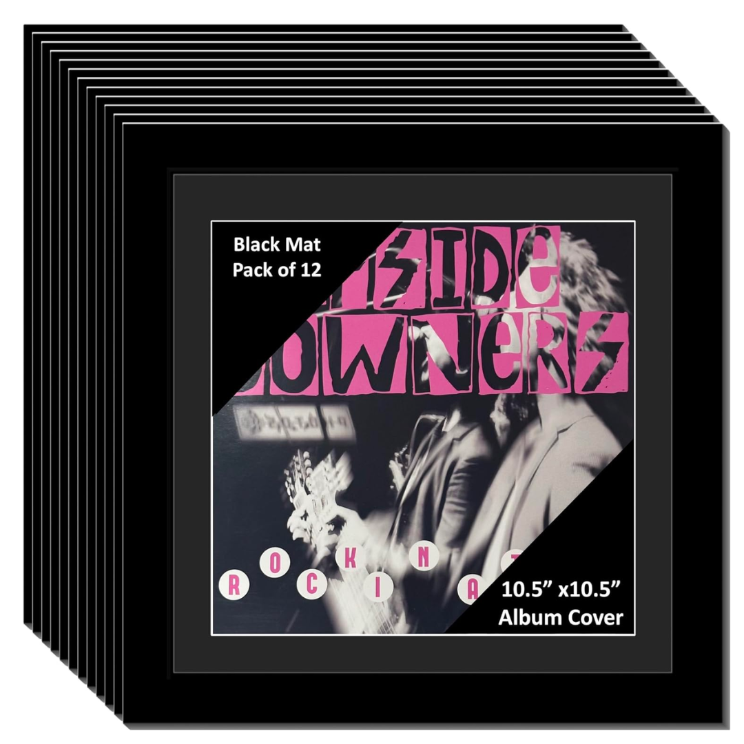 10" Record Frame in our Manhattan Black Molding