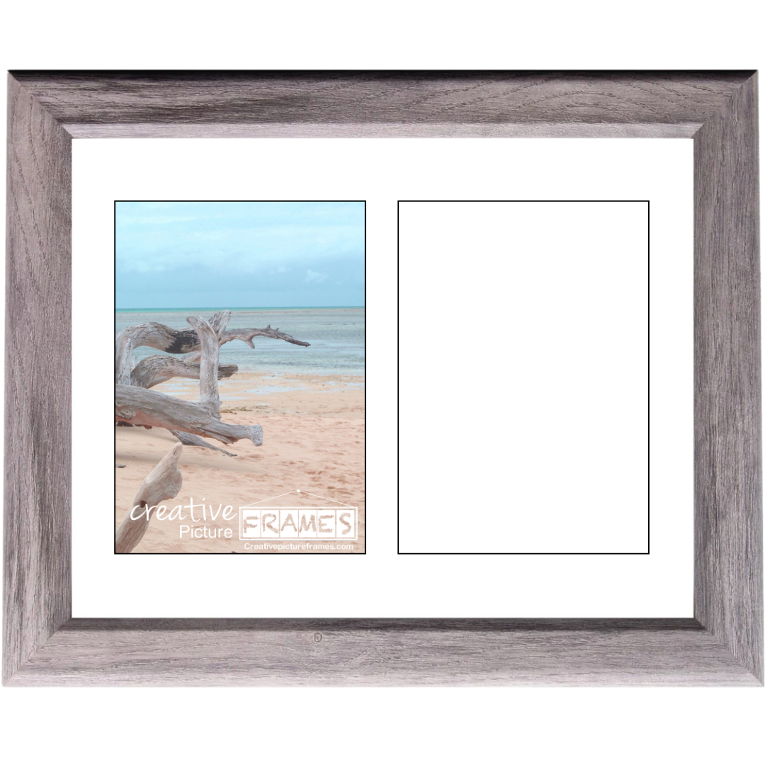 5x7 -inch 1-10 Opening Hamptons Driftwood Picture Frame Collage