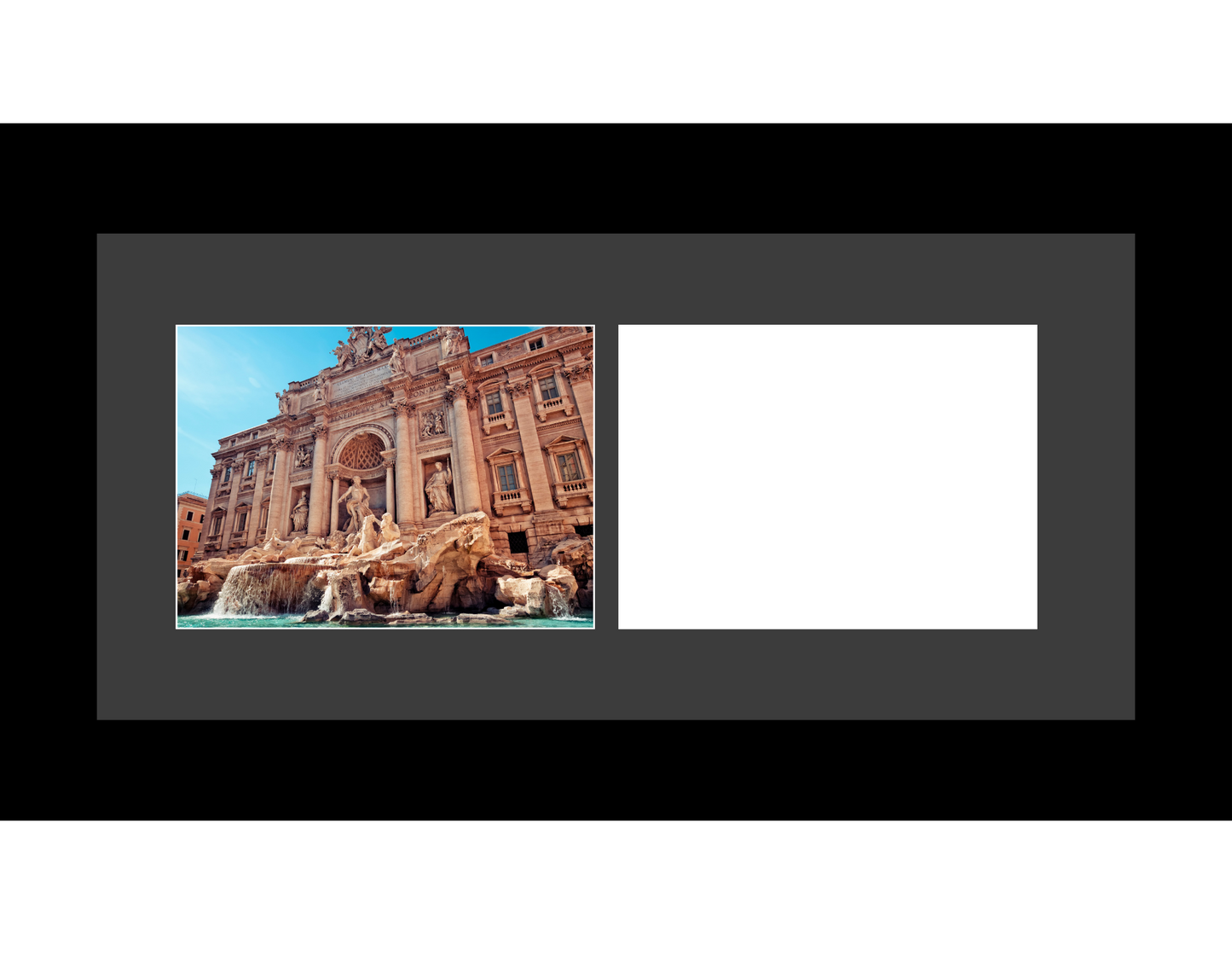 4x6 -inch Multi 1-6 Opening Manhattan Black Vertical Picture Frame Collage