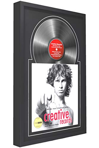 12" Manhattan Black Jukebox Record Frame, Holds One 12" Disc and Album Cover