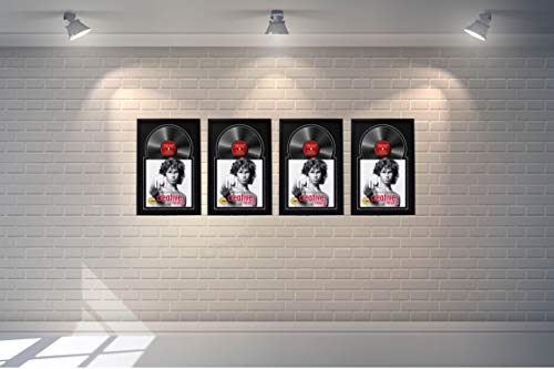 12" Manhattan Black Jukebox Record Frame, Holds One 12" Disc and Album Cover