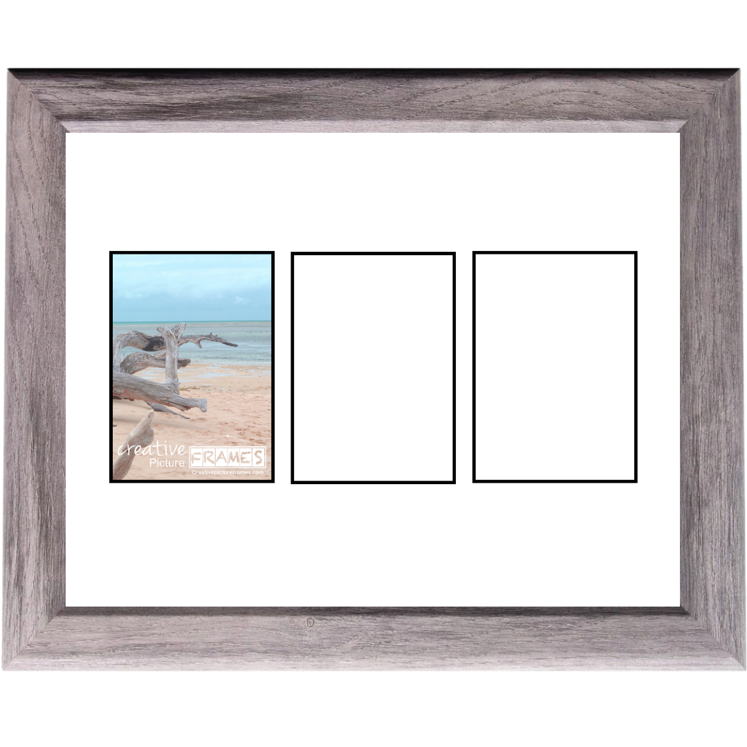 4x6 -inch Multi 1-14 Opening Hamptons Driftwood Picture Frame Collage