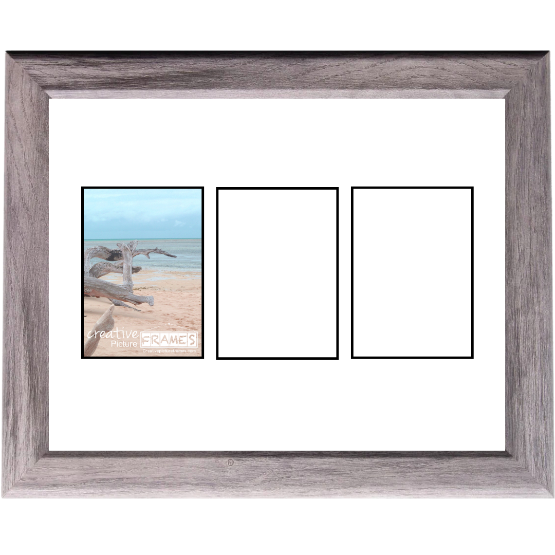 4x6-inch Multi Opening Driftwood Picture Frame