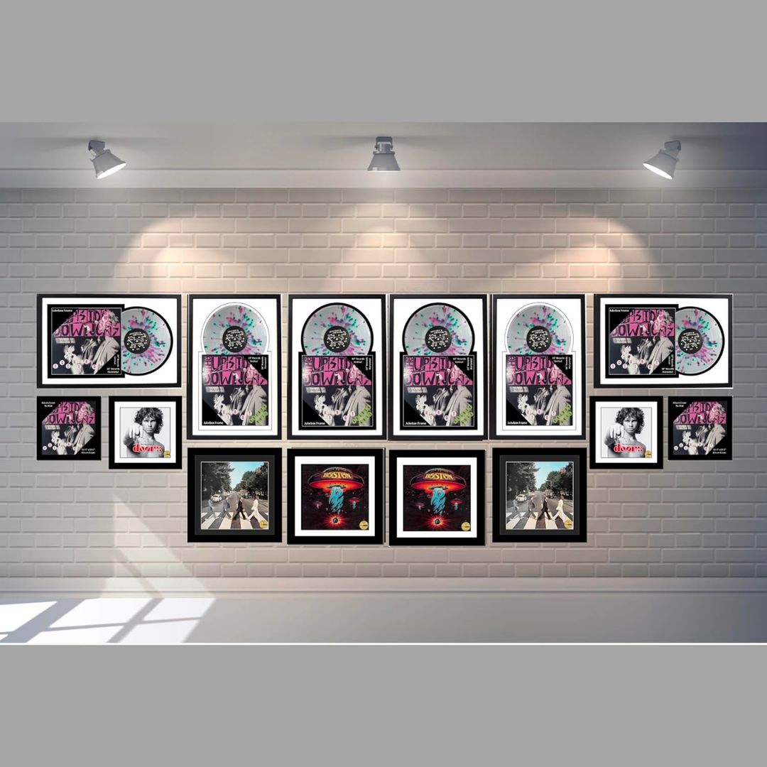 10" Record Frame in our Manhattan Black Molding
