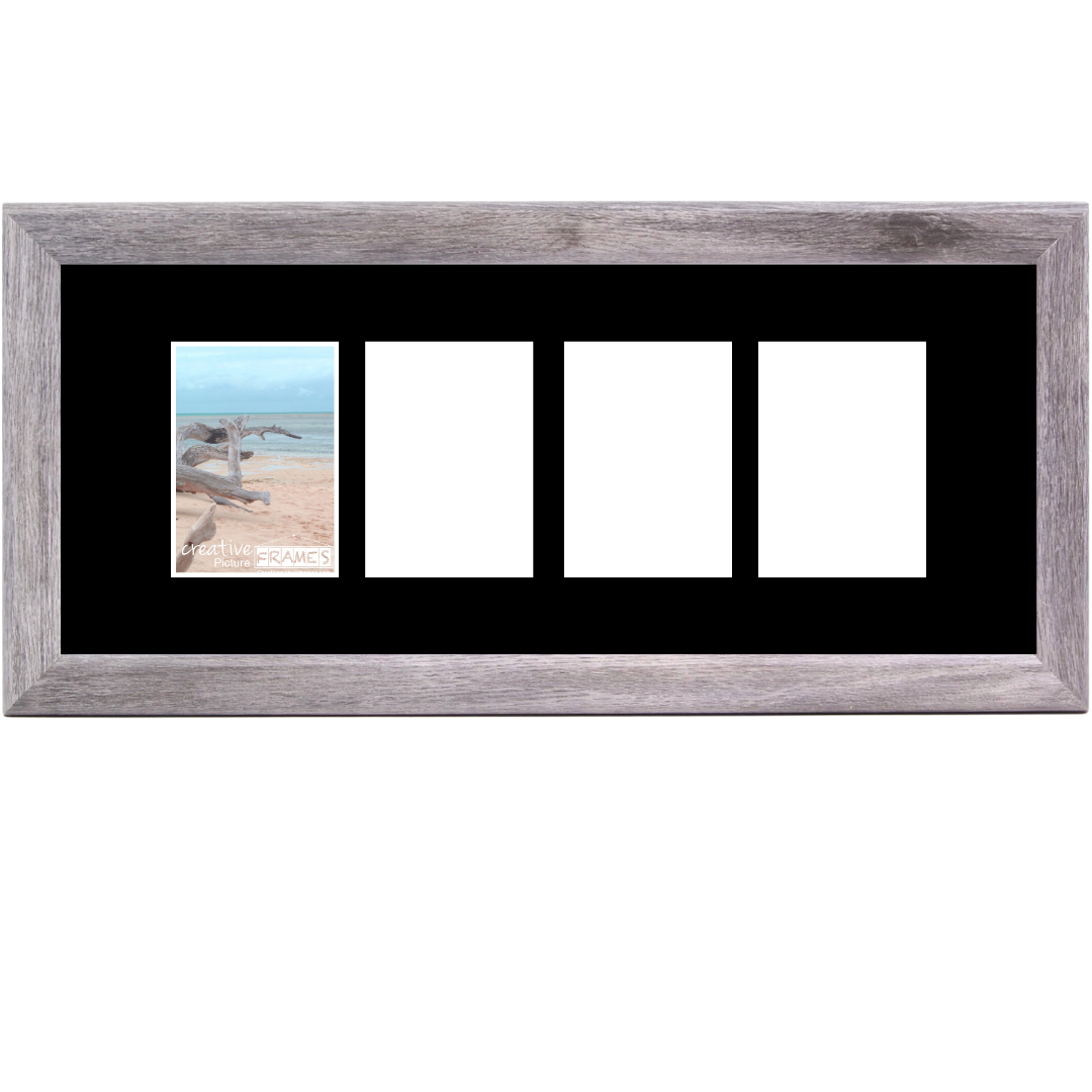 4x6-inch Multi Opening Driftwood Picture Frame