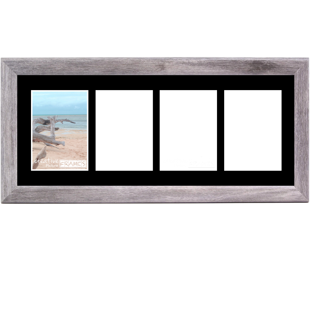 4x6-inch Multi Opening Driftwood Picture Frame