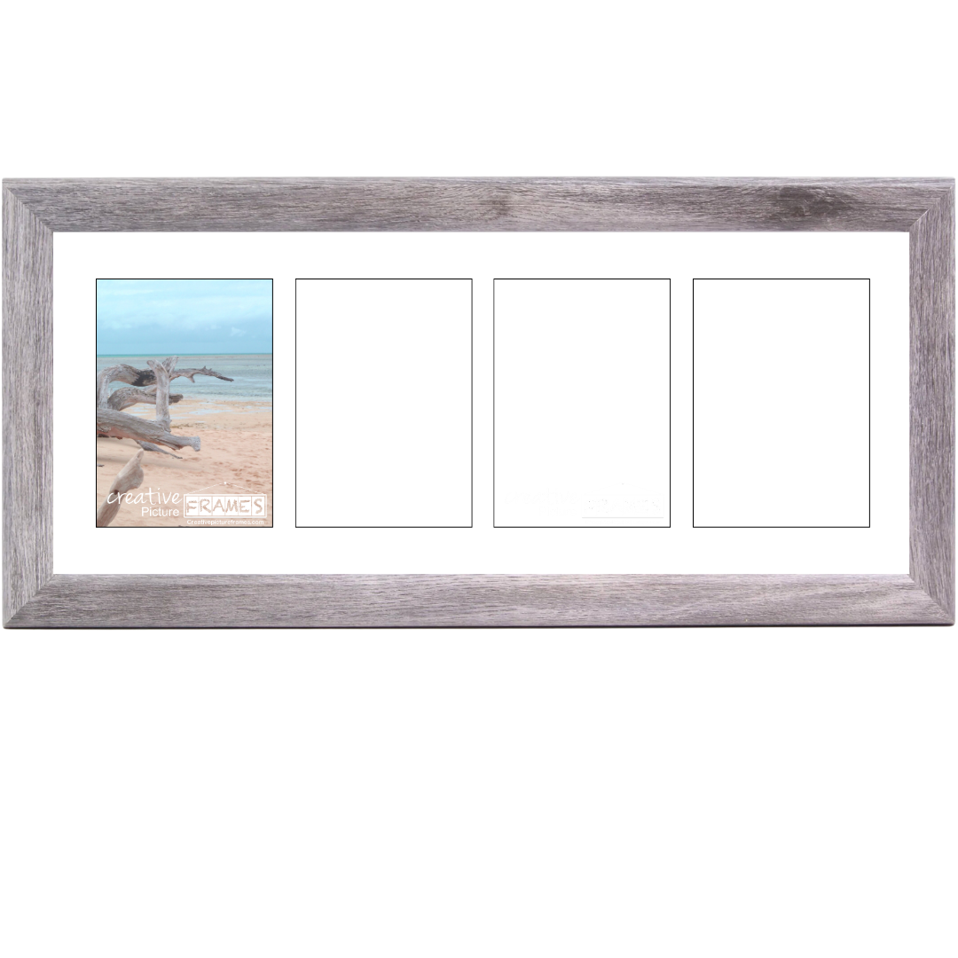 5x7 -inch 1-10 Opening Hamptons Driftwood Picture Frame Collage