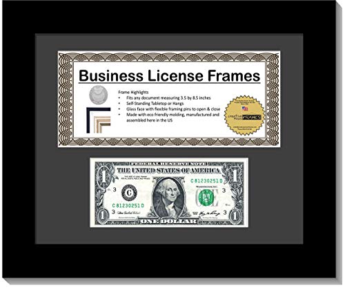 First Dollar / Business License Frame with Mat