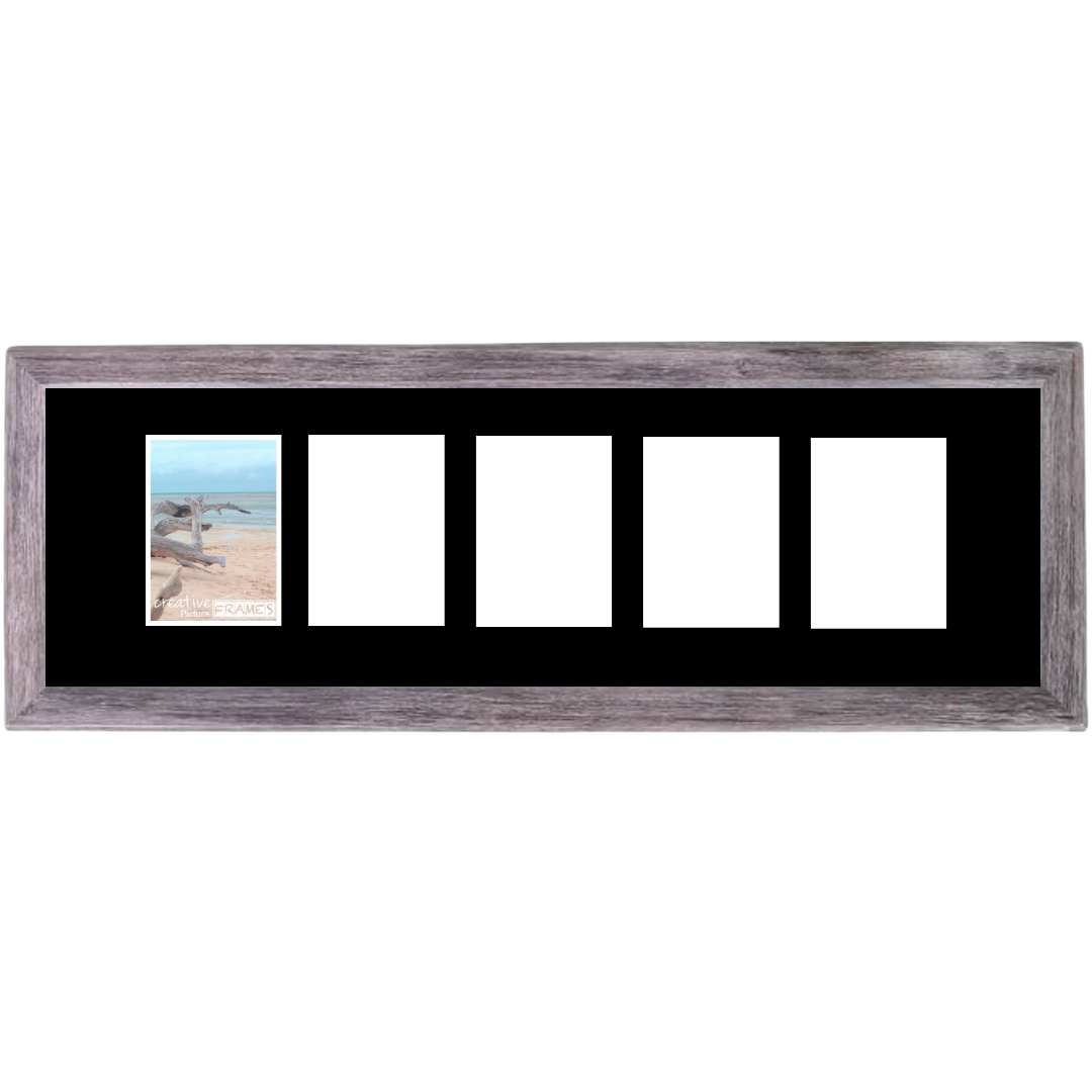 4x6 -inch Multi 1-14 Opening Hamptons Driftwood Picture Frame Collage