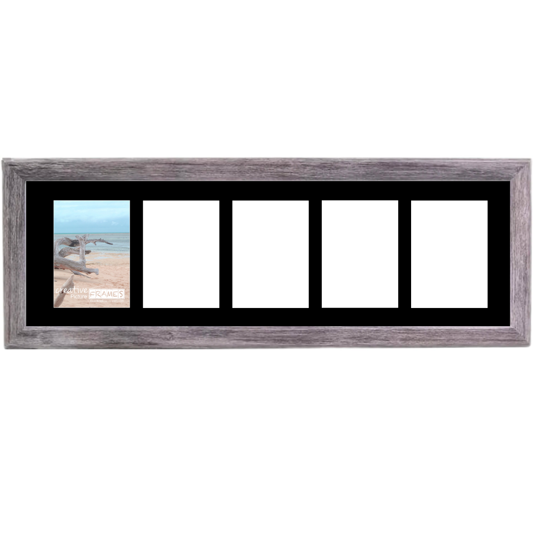 5x7 -inch 1-10 Opening Hamptons Driftwood Picture Frame Collage