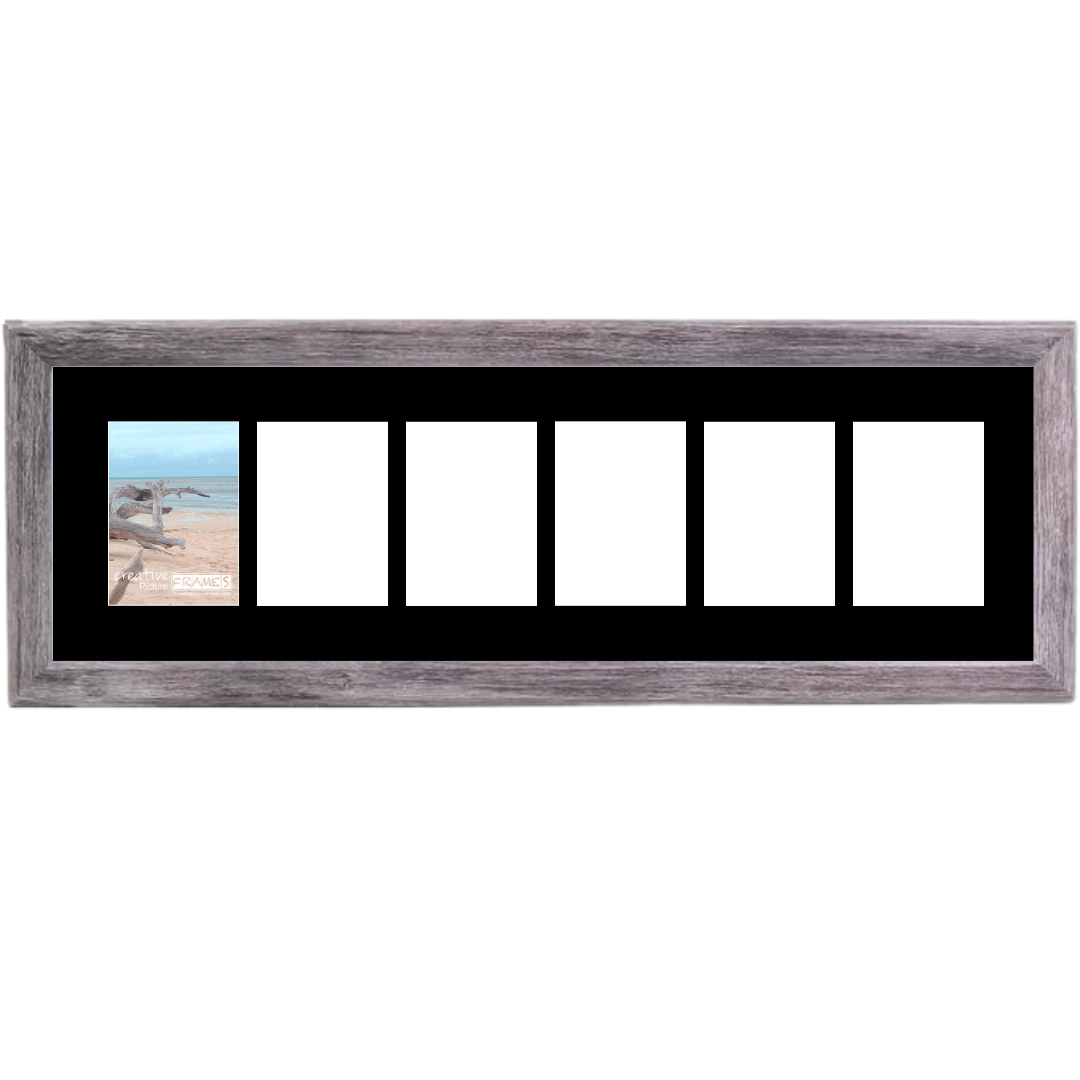5x7 -inch 1-10 Opening Hamptons Driftwood Picture Frame Collage