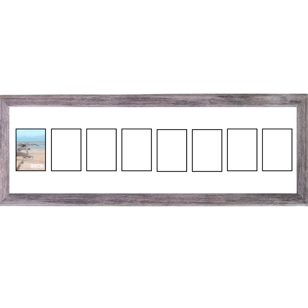 4x6 -inch Multi 1-14 Opening Hamptons Driftwood Picture Frame Collage
