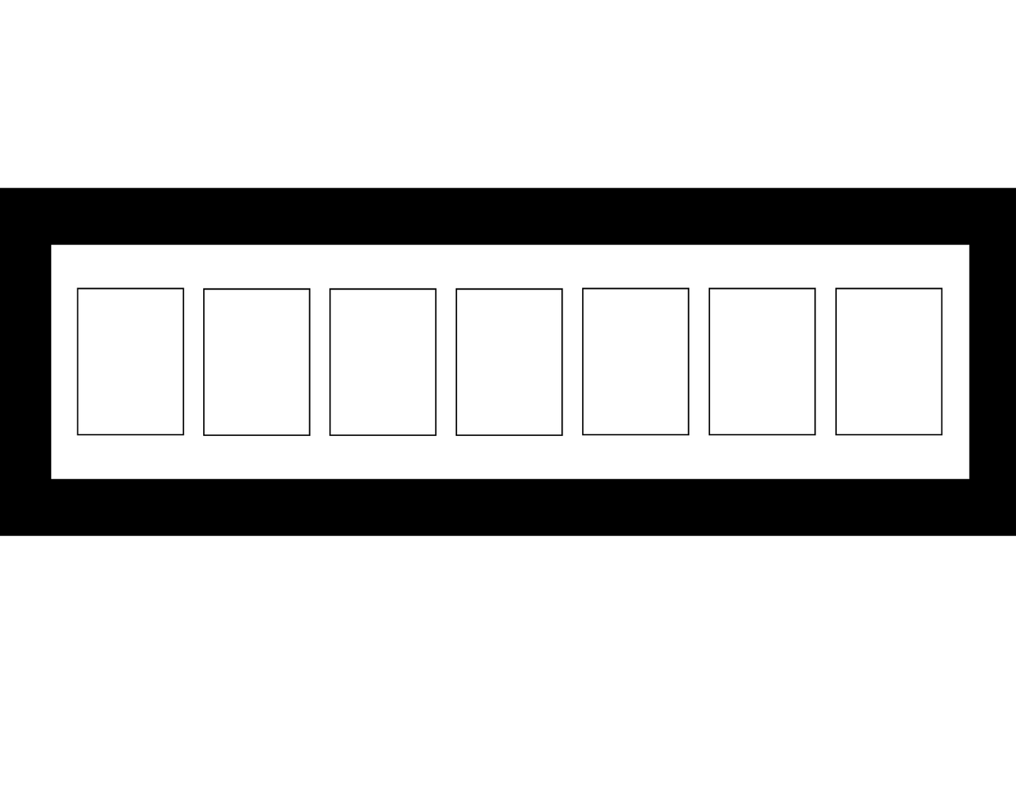 4x6-inch Multi 1-14 Opening Black Picture Frame