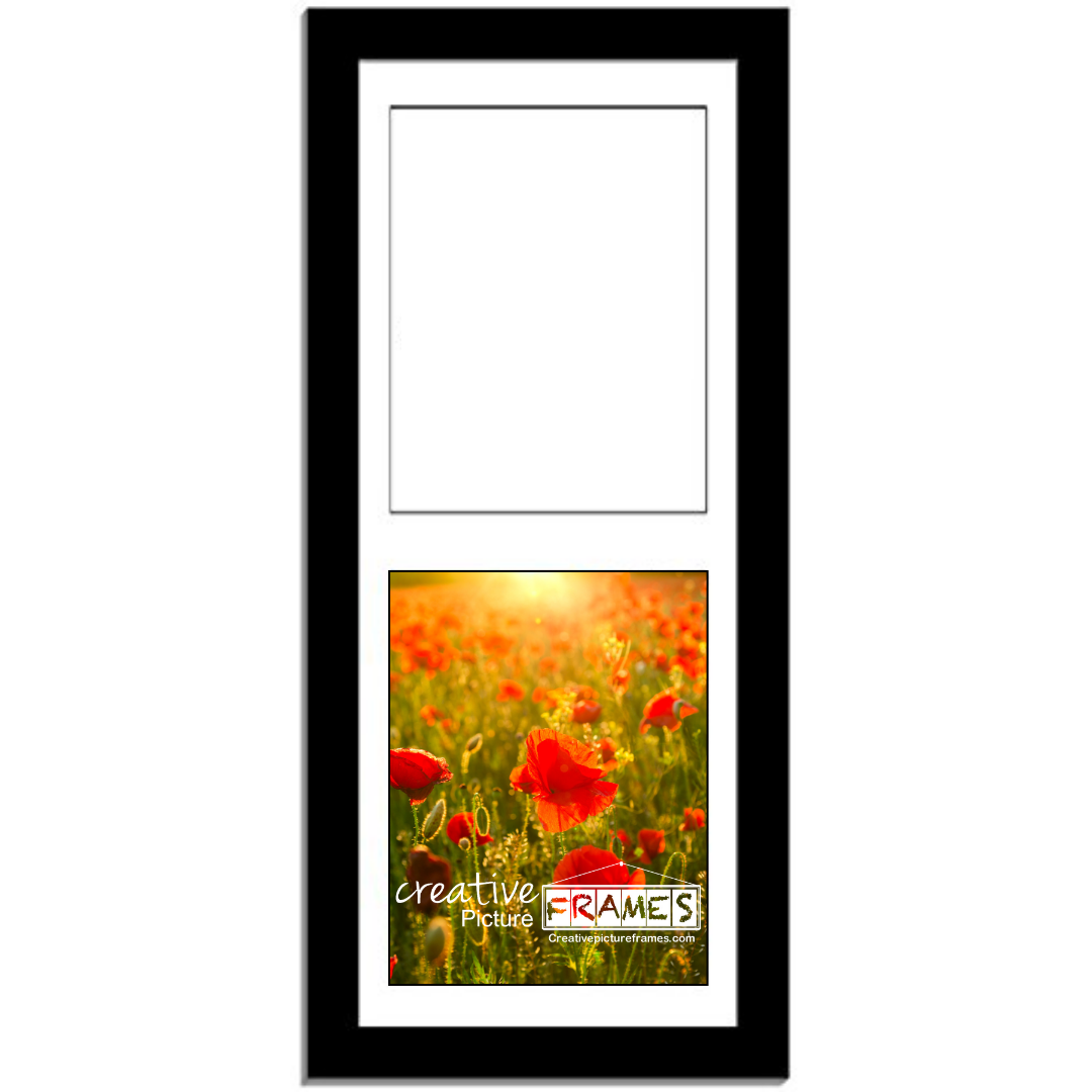 8x10-inch 2-4 Opening Black Picture Frame