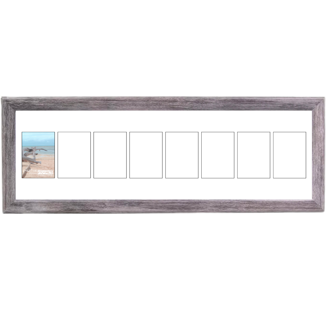 5x7 -inch 1-10 Opening Hamptons Driftwood Picture Frame Collage