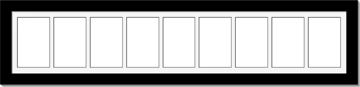 4x6 Small Multi Opening Manhattan Black