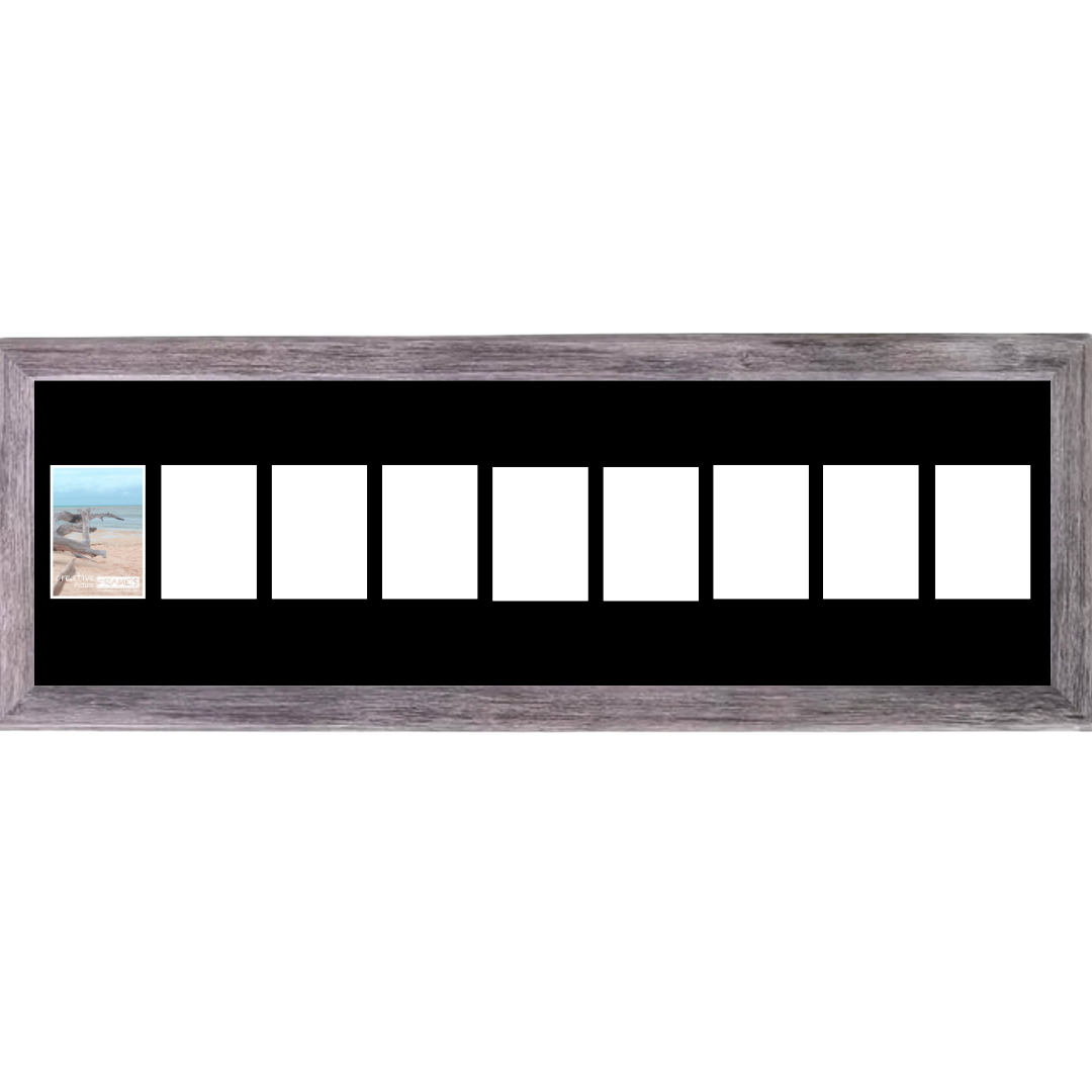 4x6 -inch Multi 1-14 Opening Hamptons Driftwood Picture Frame Collage