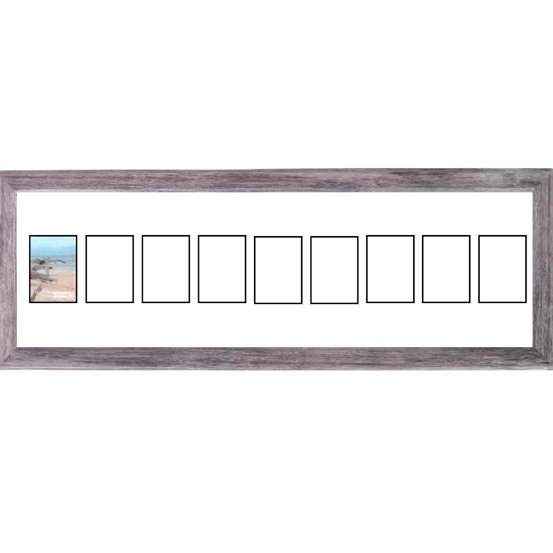 4x6 -inch Multi 1-14 Opening Hamptons Driftwood Picture Frame Collage