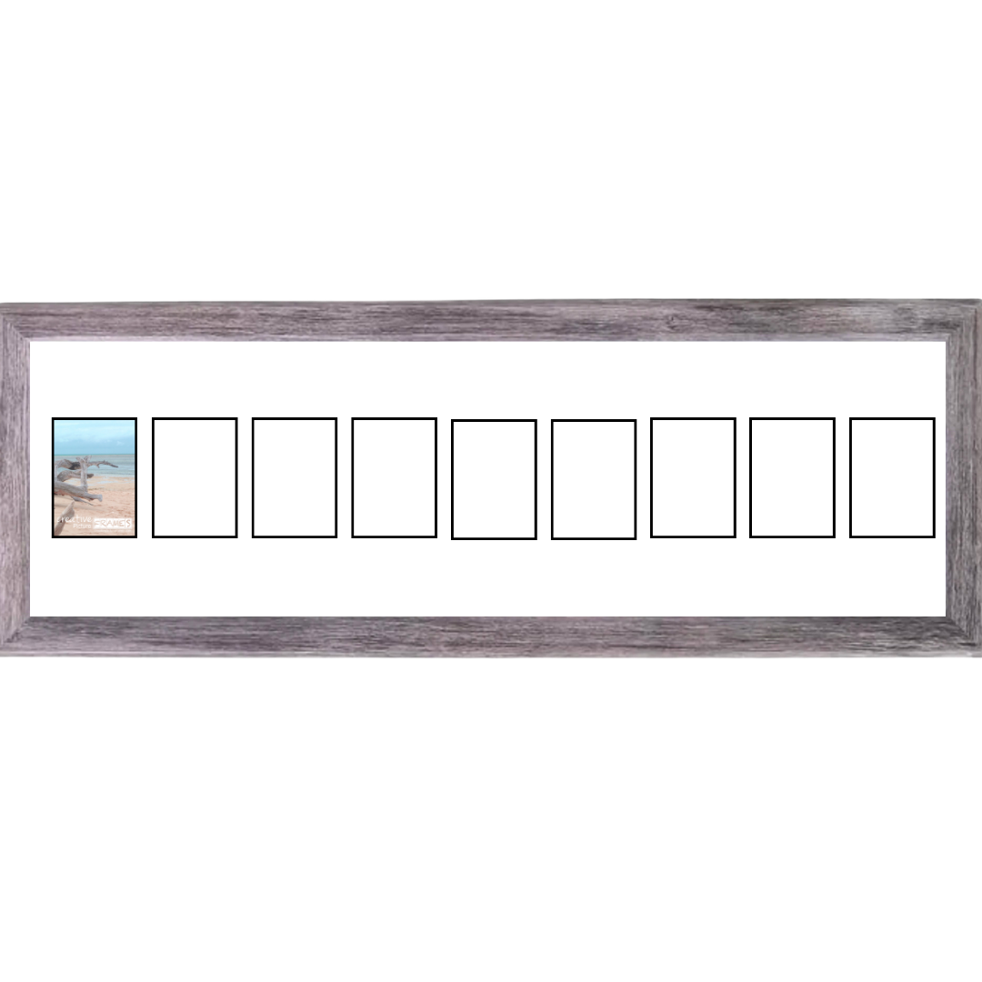 4x6-inch Multi Opening Driftwood Picture Frame