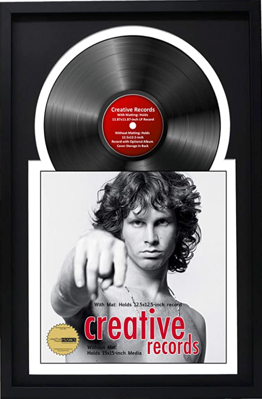 12" Jukebox Record Frame with Double Mat