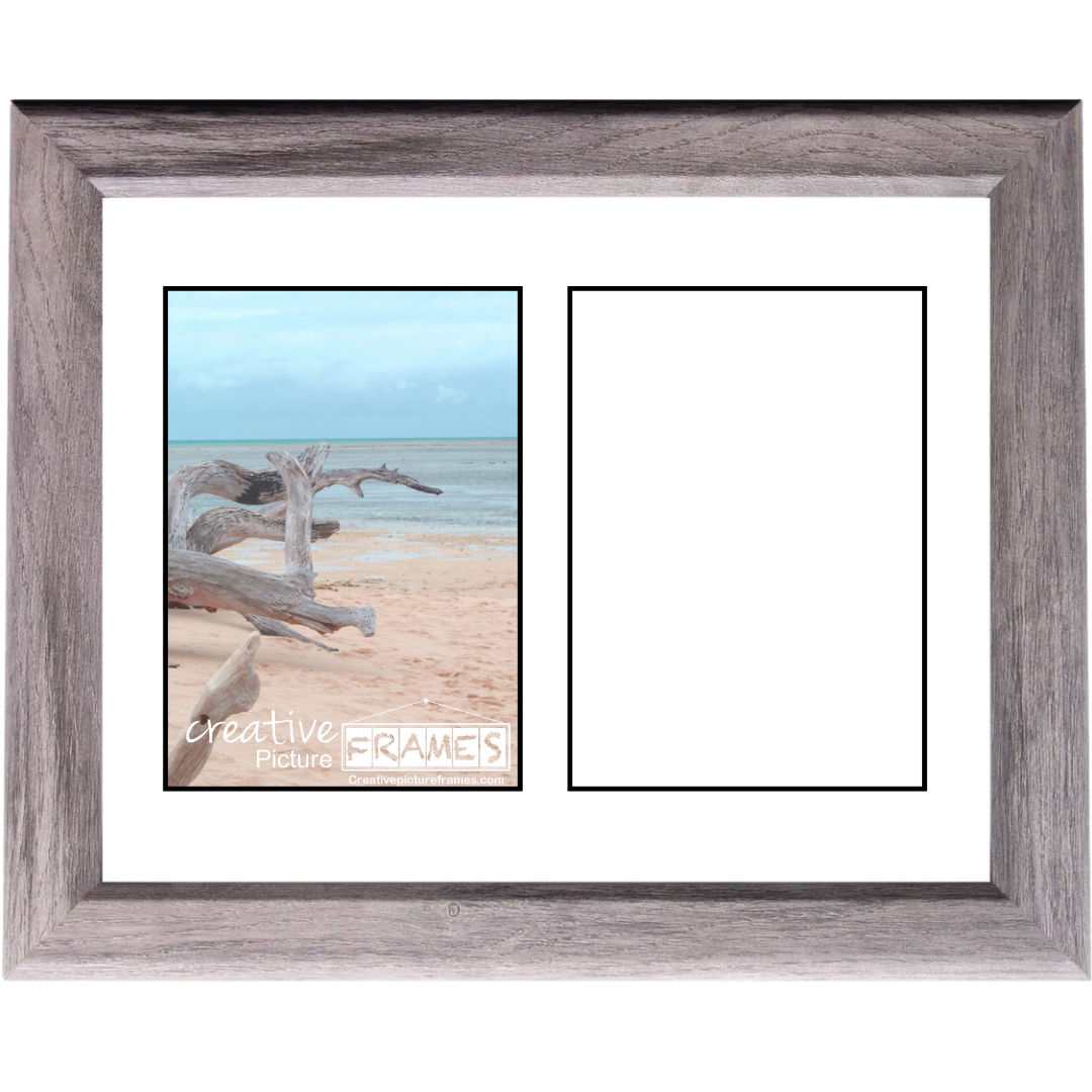 4x6-inch Multi Opening Driftwood Picture Frame