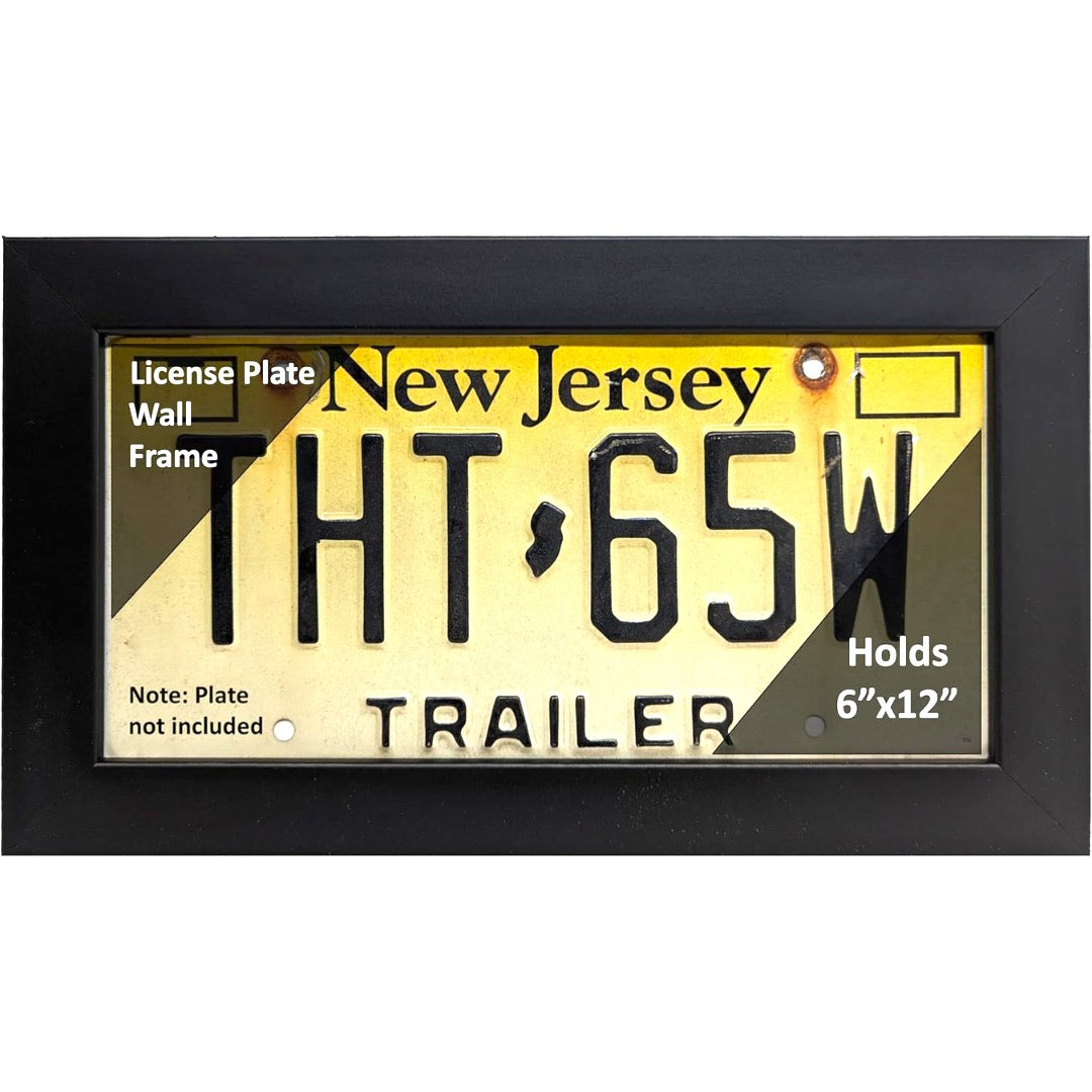 6 by 12-inch License Plate Wall Frame
