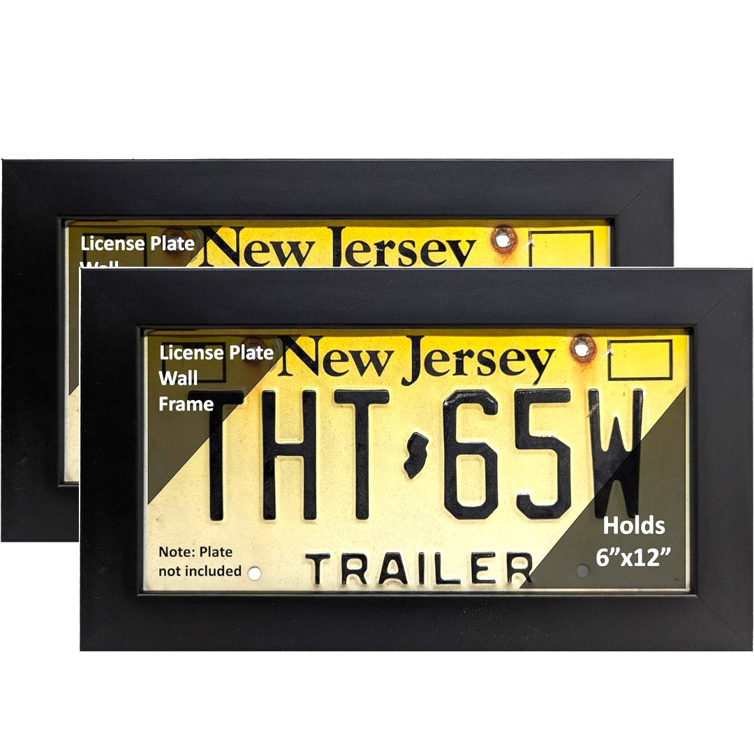 6 by 12-inch License Plate Wall Frame