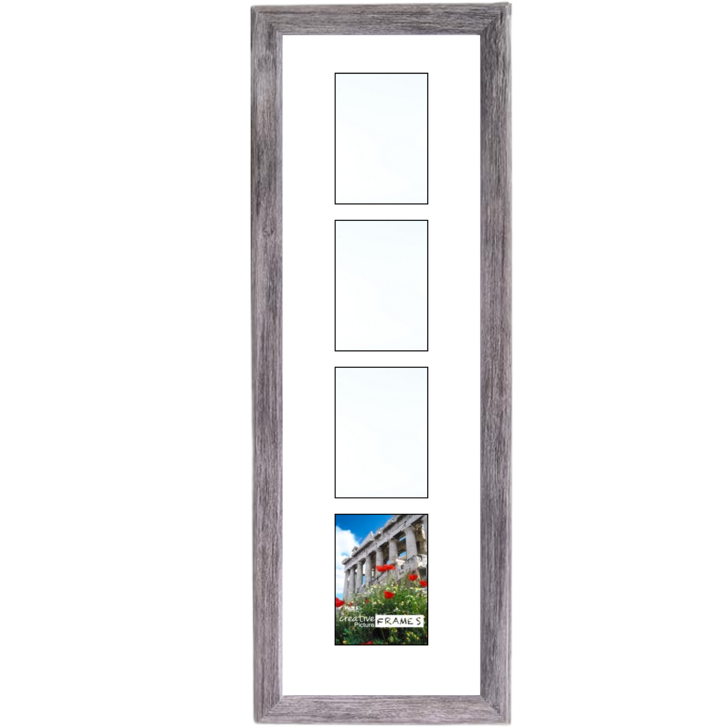 4x6 -inch Multi 2-6 Opening Hamptons Driftwood Vertical Picture Frame Collage
