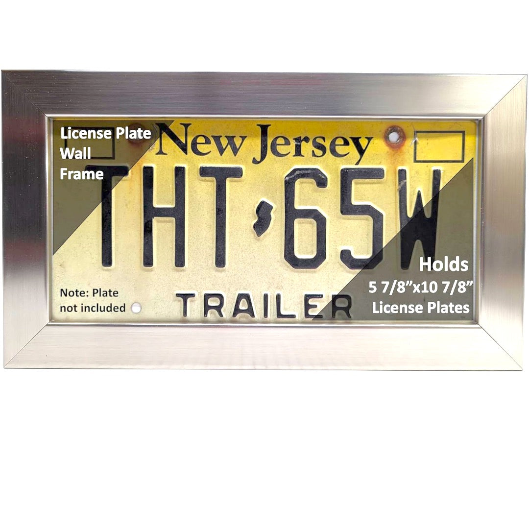 5 7/8 by 10 7/8-inch License Plate Wall Frame