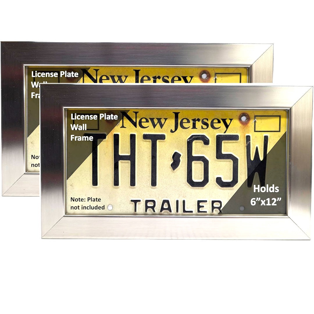 6 by 12-inch License Plate Wall Frame